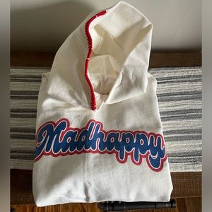 MAD HAPPY - VARSITY UNIVERSAL HOODIE - MARSHMALLOW - L